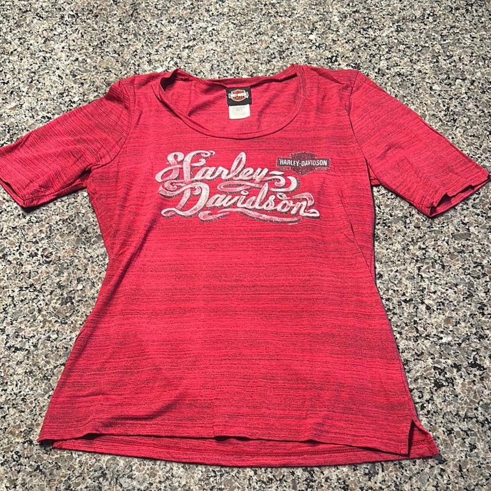 Harley-Davidson Heathered Red Tee